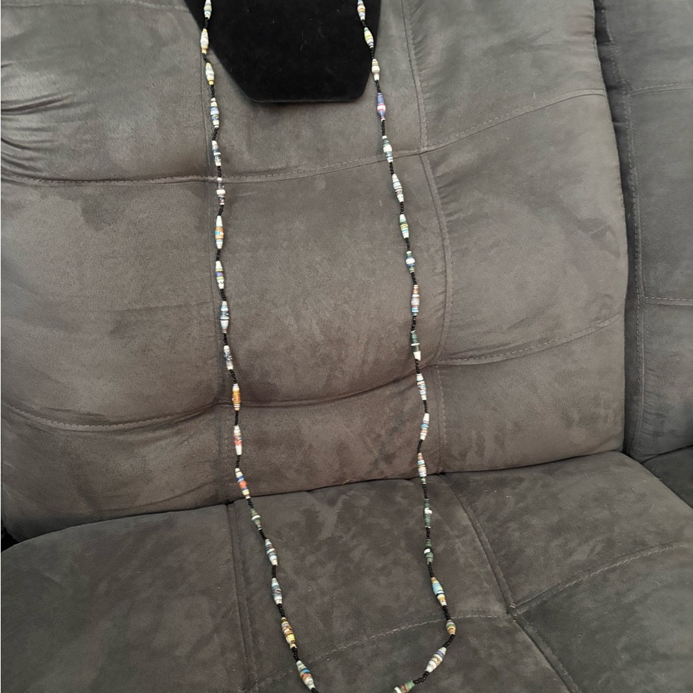 Multicolor Beaded Necklace. New handmade in Rwanda